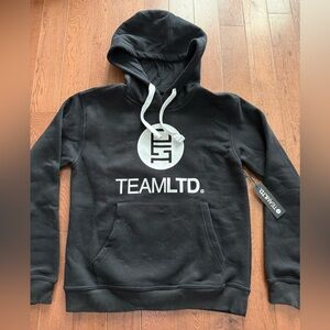 TEAM LTD Classic black hoodie NWT Small